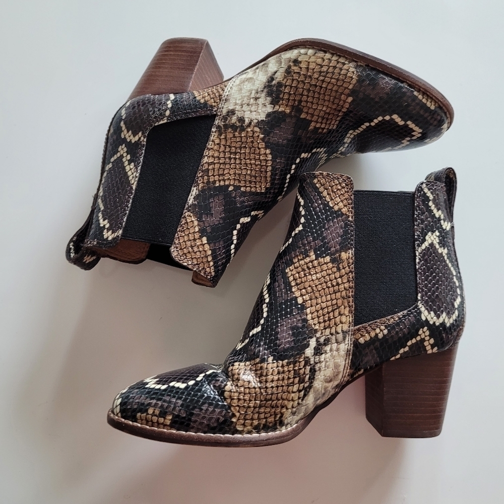 Madewell the regan boot in snake embossed leather - Picture 10 of 10